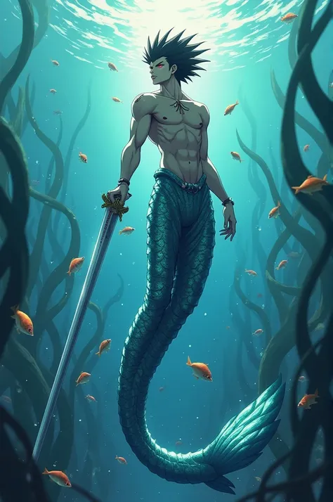 Make Hiei Jaganshi in merman form.