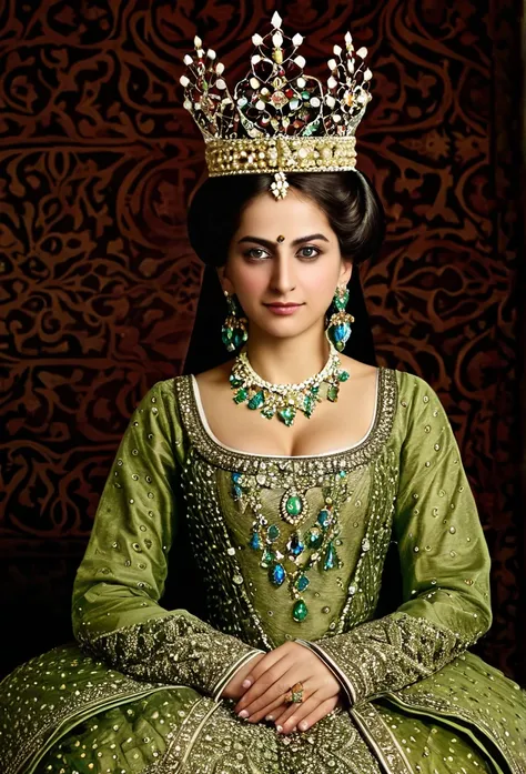 How would I look in the Ottoman era as a sultana with a crown and many jewels? 