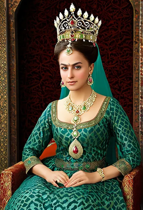 How would I look in the Ottoman era as a sultana with a crown and many jewels? 