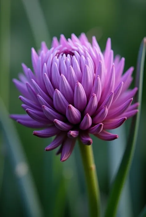 onion flower violet color