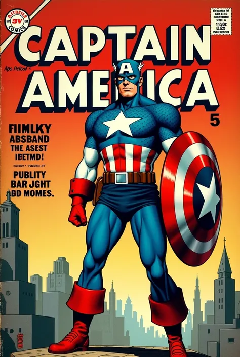 Comic book about superheroes from Atlas Comic with images of Captain America on the cover and the letters Atlas Comics above in the year 1954