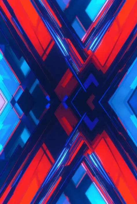 Blue and red pattern