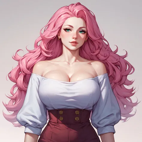 score_9, score_8_up, big chest,((white skin)),((pink hair)), ((1girl)), 1girl, (((solo))), Prompt: pale pink and white long hair,green, pantyhoose,She&#39;s a horny,lascivious,sleazy body and hot girl,Transfer to senior,Looks very sleazy and slutty,spread ...