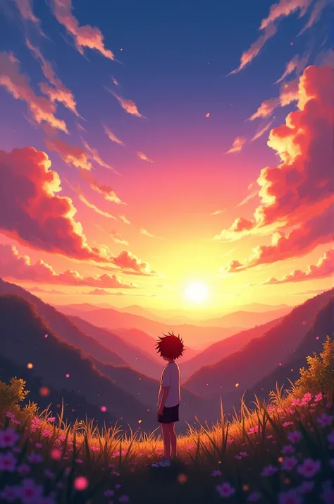 Anime sunset 