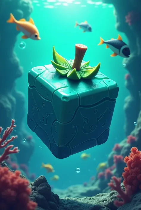 A blox fruit named ocean bounty that looks like a blox fruit from roblox 