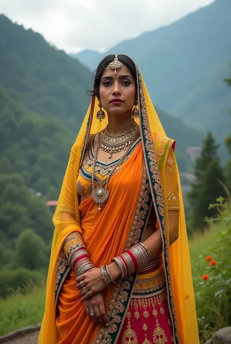 Traditional uttrakhandi bride