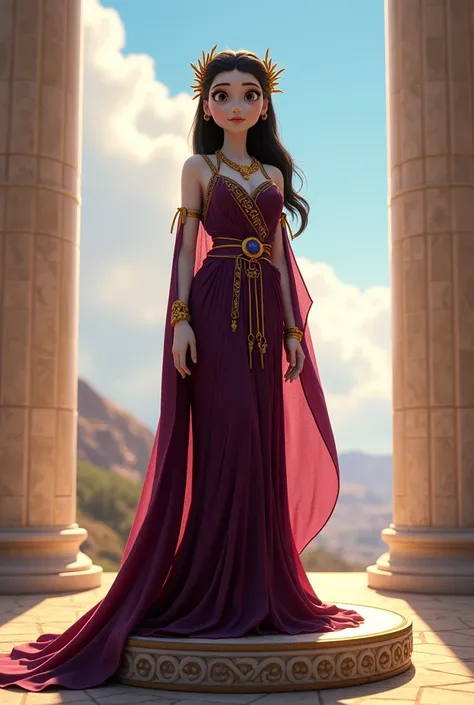 Vampirina as a Greek goddess 