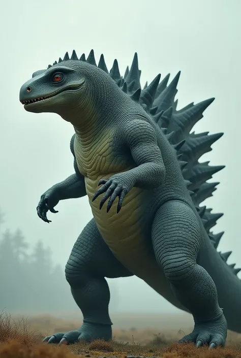 Um kaiju,He walks on all fours and cannot stand on two legs., scientific explanation, there is a head size limit,if its size exceeds this limit,the kaiju has to stand on its front legs,and other,the hind legs are almost the same size as the front legs,whic...