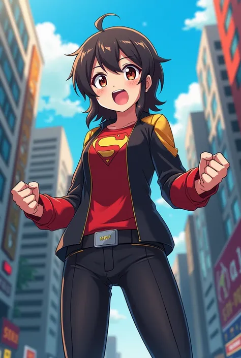 anime character ar protesting against crime easily art
