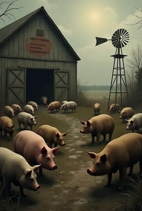 Animal Farm inspired by George Orwell&#39;s book 