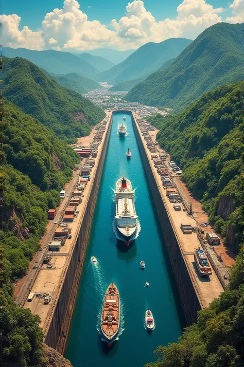 Panama Canal Collage 