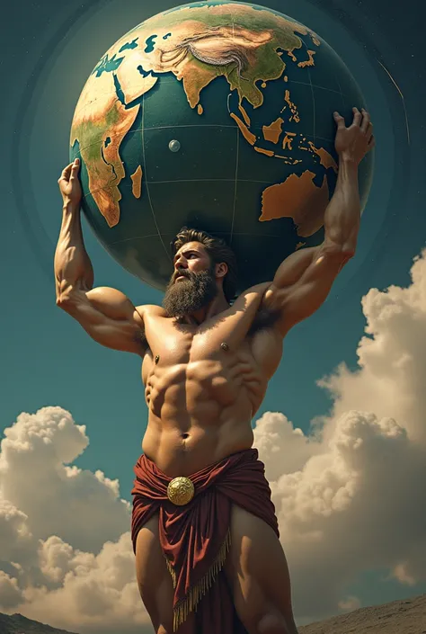 Atlas holding up the world 