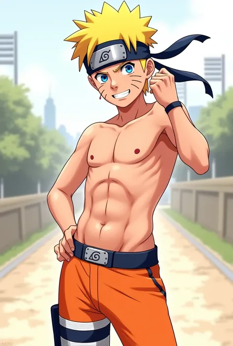 Naruto wearing underwear