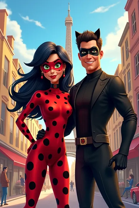 Selena Quintanilla and Chris Perez in Miraculous Lady Bug 