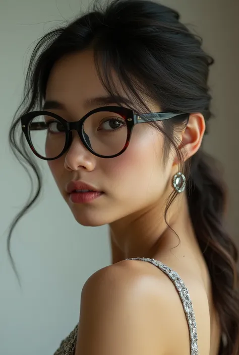 Sexy girl with glasses