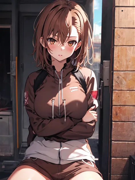 (meme:1.2), Misaka Mikoto, highest quality, 1girl, uhd, retina, masterpiece, ccurate, anatomically correct, textured skin, super detail, high details, high quality, best quality, highres, 4K