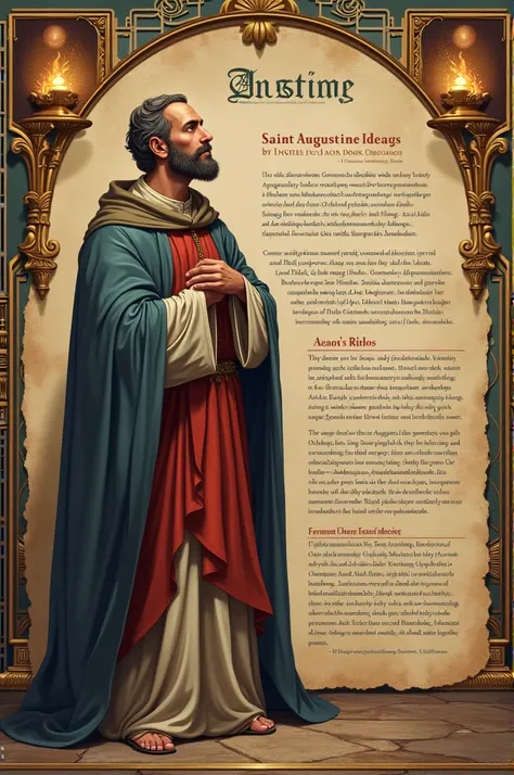 infographic of the thoughts of Saint Augustine