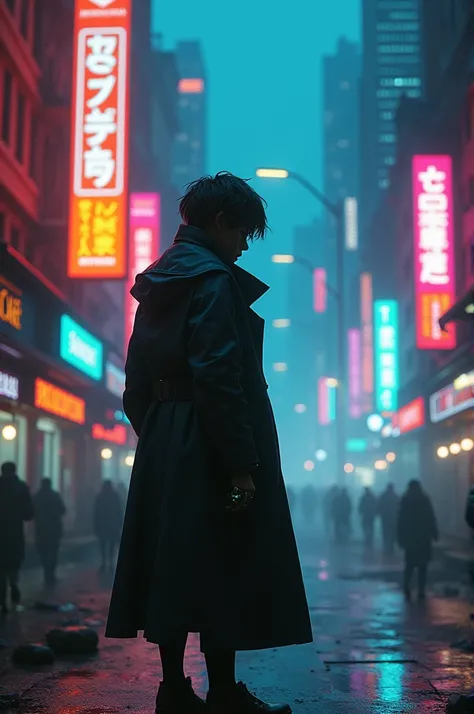 Cyberpunk style literature image