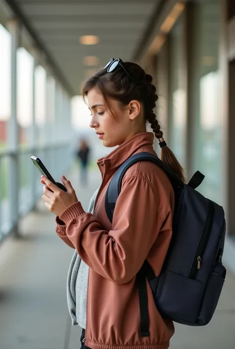 Cell phone with school bag