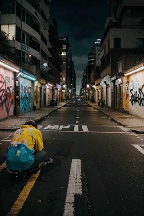 Realistic video design saying Urban Strokes with graffiti