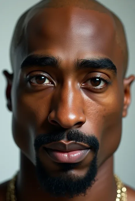 (photorealism:1.2)

A real as possible image of Tupac Shakur. Pay attention to every single aspect of his face like eyes, nose, lips, head structure, eyebrows and facial hair. Pay close attention to every single facial features and their details.

Ultra Hi...