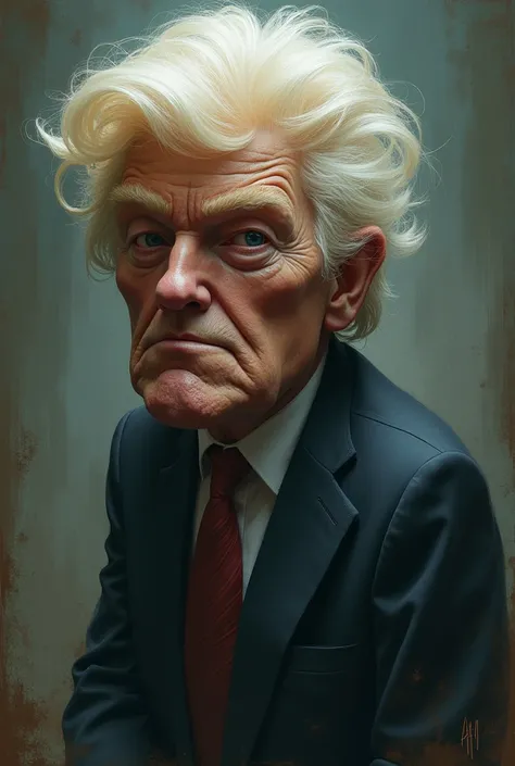 Create dumald Trump as if he were merged with Jhon Biden 