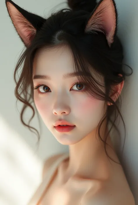 Korean beautiful full HD with cat ears