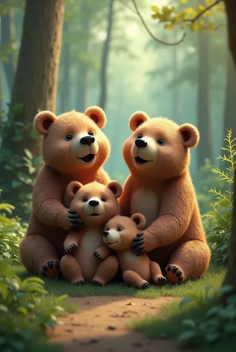 4 bears together