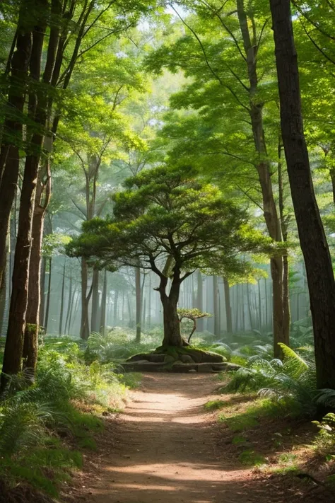 Sacred tree in the fairy forest