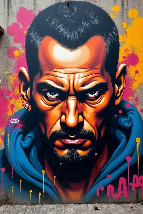 Anselmo em graffiti
