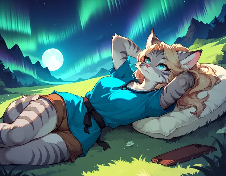 score_9,score_8_up,score_7_up, score_6_up, score_5_up, source_anime, kemono style, kat, female anthro furry feline, silver fur, ...