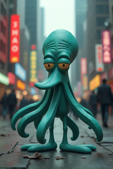 Squidward on the street