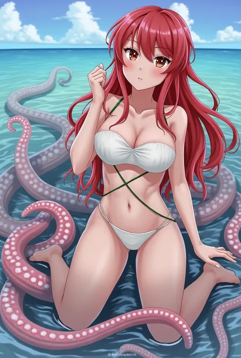 Tsubaki Sakata　Violated by tentacles　Erotic