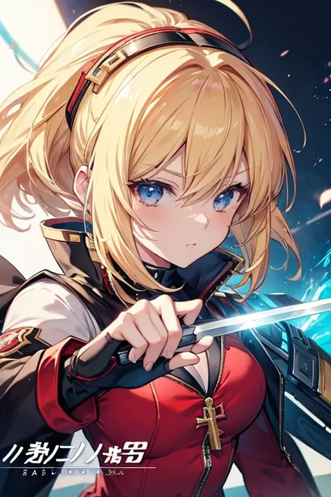 Blonde and wearing sunglasses、Anime girl with sword, Kschaert Krentz Key Art Feminine, detailed Anime character art, Best anime 4k konachan wallpaper, Portrait of a female anime hero, Key Anime Art, Guilty Gear Strike Splash Art, Female Anime Characters, C...