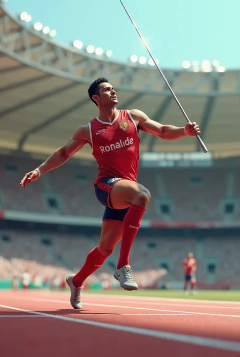 Ronaldo javelin throwing in Olympics 