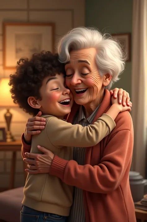 Me and my grandma hugging video 