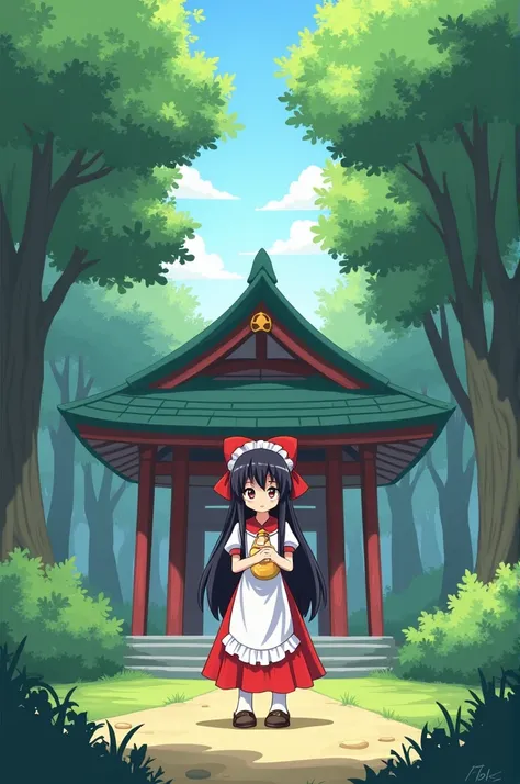 Reimu&#39;s stomach growls loudly.