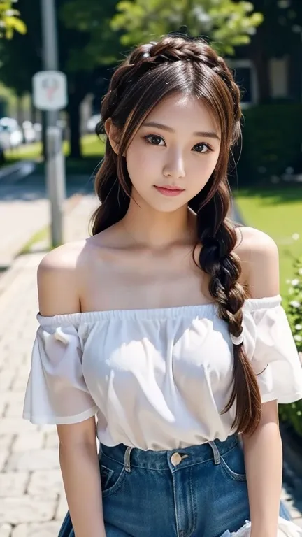 sexy cute looks and cute 15 year old beautiful girl, beautiful and sexy face、a strong wind blows my hair in front of my face、a l...