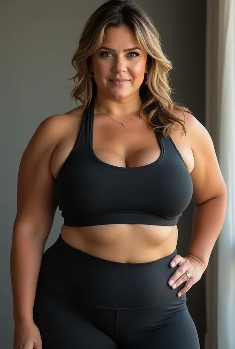 She has huge tits , she is milf , she wear nike pro