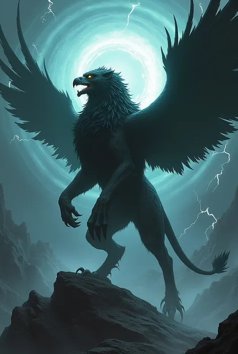 The demon lion combines with the demon eagle