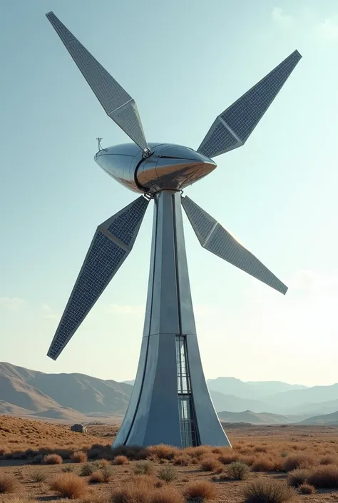 windmill with solar wings