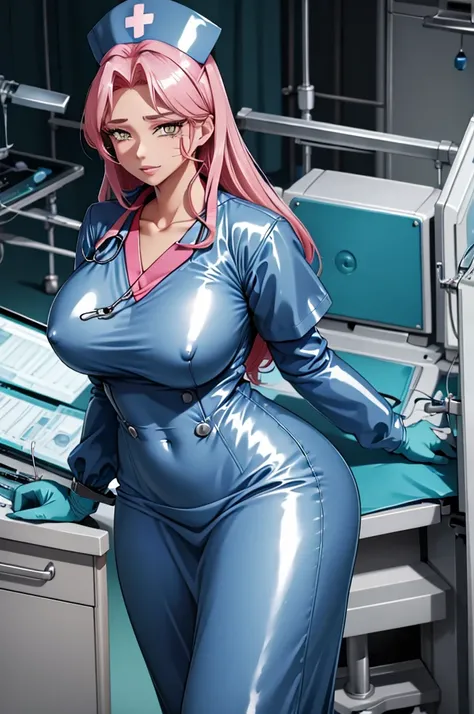 nurse uniform,hospital, latex nurse suit,nurses,busty,elbow gloves,labcoat,dark hair woman,red eyes , gigantic ,medical instruments,asian nurse,two nurses,speculum,examination room,oversize ,big ass ,strap on, lay on table ,legs spreaded,giving birth,gyno ...