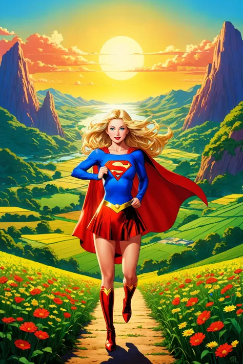 landscape with supergirl、