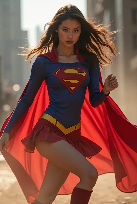 Supergirl, Satomi Ishihara, Kicking her enemy