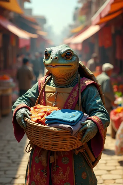 Turtle selling shirts