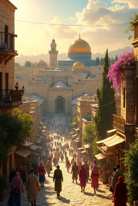 Create a picture of Jerusalem by day 