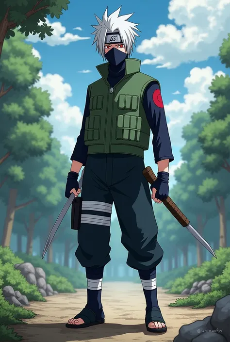 Creat some images of Kakashi for my Instagram profile