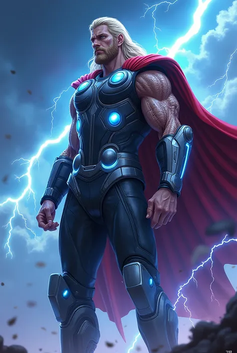 Thor with iron suit and incredible anime version