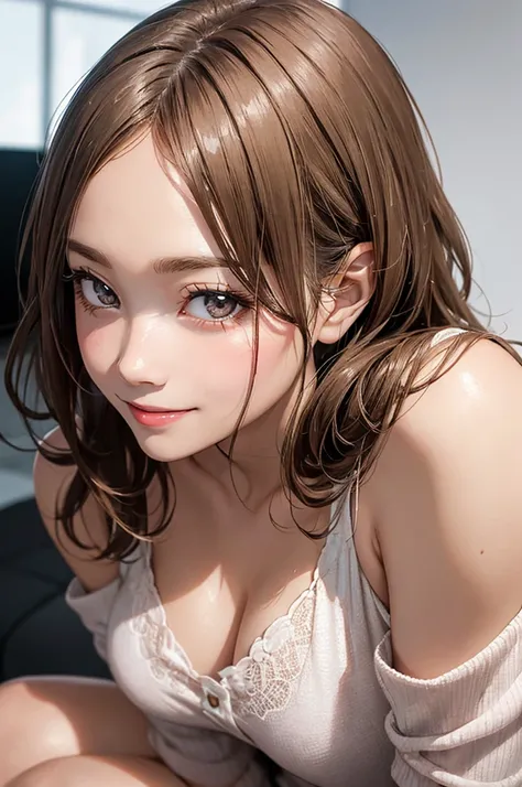 (Mastepiece:1.3), It is high resolution., Super detailed, Highly Detailed CG Unity 8k Wallpaper, Realism, photo-Realism, Raw photo, Beautiful detailed face, Light skin, Realism glistening skin, Detailed cloth texture, Detailed hair texture, Perfect Body, B...