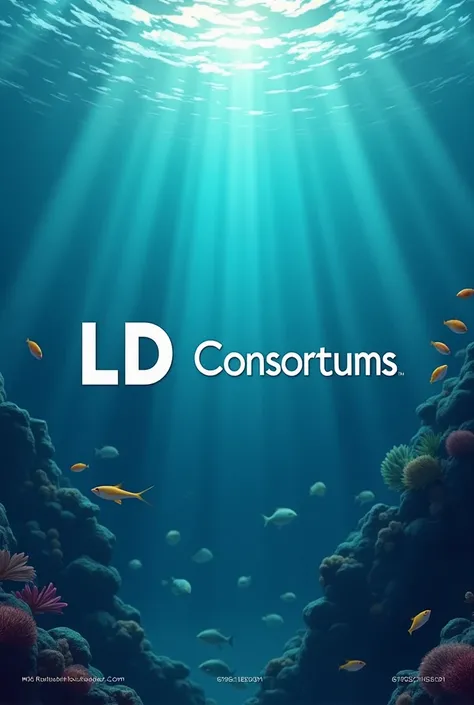 A consortium logo, written LD Consortiums,
 With aquatic background with number 61992116591